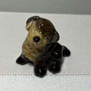 Vintage Wade Whimsies England Figurine Mongrel Puppy Dog 1971
